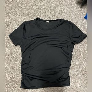 Black Lululemon crop top